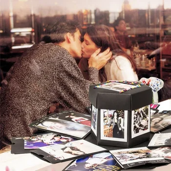 Valentine's Day Gift DIY Explosion Box Surprise Gift Paper Box Handmade Memory Scrapbook Photo Album Anniversary Birthday Gifts 
Valentine's Day Gift DIY Explosion Box Surprise Gift Paper Box Handmade Memory Scrapbook Photo Album Anniversary Birthday Gifts