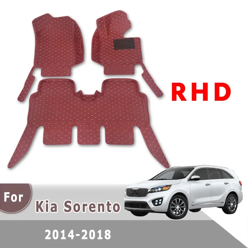 Правый руль автомобильные коврики для Kia Sorento Prime UM 5 мест 2014 2015 2016 2017 2018 аксессуары