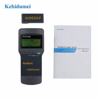 Kebidumei SC8108 Portable LCD Wireless Network Tester Meter&LAN Phone Cable Tester & Meter With LCD Display RJ45
Kebidumei SC8108 Portable LCD Wireless Network Tester Meter&LAN Phone Cable Tester & Meter With LCD Display RJ45