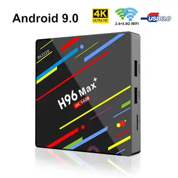 H96 MAX Pro Android TV Box Android 9.0 Set top box Rockchip RK3328 4GB RAM 64GB ROM 4K Google Player Store Smart TV Box
H96 MAX Pro Android TV Box Android 9.0 Set top box Rockchip RK3328 4GB RAM 64GB ROM 4K Google Player Store Smart TV Box