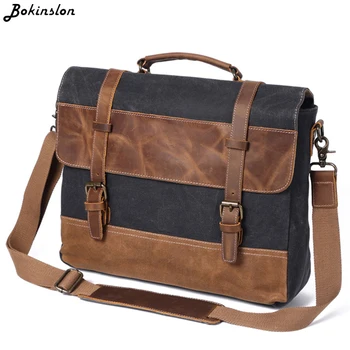 Bokinslon Large Capacity Canvas Shoulder Messenger Bag Male Fashion Briefcase Casual Men's Handbag 
Bokinslon Large Capacity Canvas Shoulder Messenger Bag Male Fashion Briefcase Casual Men's Handbag