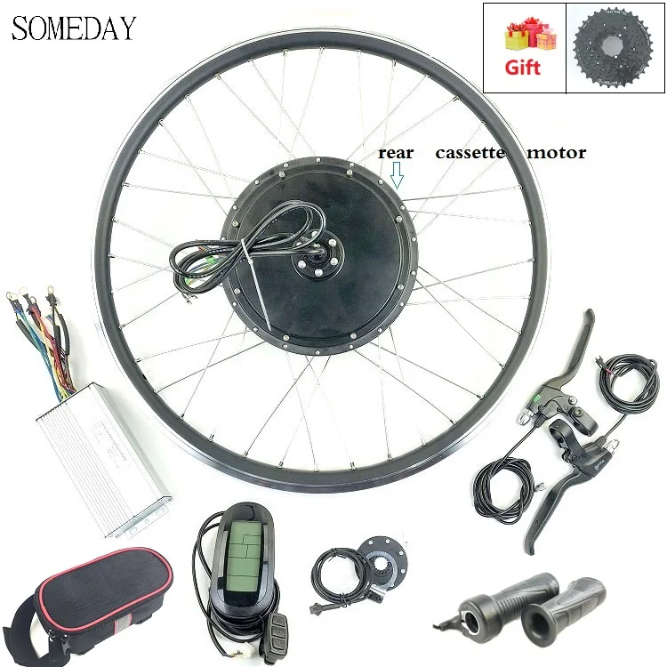 SOMEDAY 48V1500W BLDC Electric Bicycle conversion kit with spoke and rim with LCD6 display E-bike Rear cassette hub Motor
SOMEDAY 48V1500W BLDC Electric Bicycle conversion kit with spoke and rim with LCD6 display E-bike Rear cassette hub Motor
