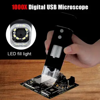 Electron Microscope 1080P 8 Led Lights Digital Microscope Wi-Fi Microscope Durable USB 1000X Photos Real-Time Video
Electron Microscope 1080P 8 Led Lights Digital Microscope Wi-Fi Microscope Durable USB 1000X Photos Real-Time Video