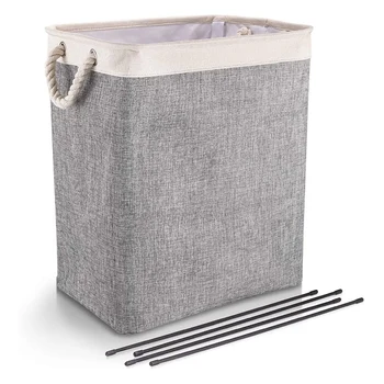 Laundry Baskets with Handles Collapsible Linen Hampers with Detachable Brackets Well-Holding Foldable Laundry Hamper
Laundry Baskets with Handles Collapsible Linen Hampers with Detachable Brackets Well-Holding Foldable Laundry Hamper