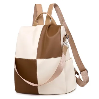 13L Women Backpack 2020 Patchwork Leather Backpack Fashion School Travel Backpack Woman Unique Womens Bags Back Pack 31*32*13cm 
13L Women Backpack 2020 Patchwork Leather Backpack Fashion School Travel Backpack Woman Unique Womens Bags Back Pack 31*32*13cm