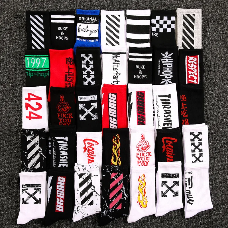 Hip hop socks men and women street long socks fashion sports soft cotton printed socks basketball socks in stockings long socks
Hip hop socks men and women street long socks fashion sports soft cotton printed socks basketball socks in stockings long socks
