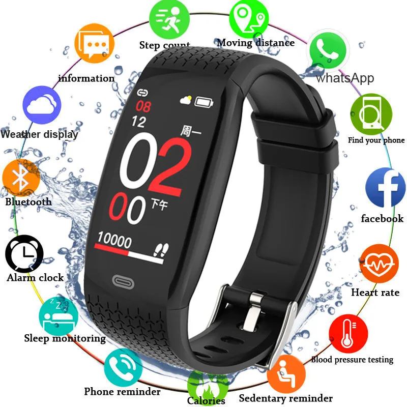 Fitness Bracelet Blood Pressure Measurement Smart Band Watch Bracelet Heart Rate Fitness Tracker Watch Waterproof For Men Women
Fitness Bracelet Blood Pressure Measurement Smart Band Watch Bracelet Heart Rate Fitness Tracker Watch Waterproof For Men Women
