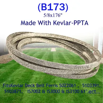 Deck Belt 5022061 5103391 5103871 For Lawn Mower Engine Dry Cloth Para Aramid Fiber IS700Z IS3000 IS3100 61 8x176 For Kevlar 
Deck Belt 5022061 5103391 5103871 For Lawn Mower Engine Dry Cloth Para Aramid Fiber IS700Z IS3000 IS3100 61 8x176 For Kevlar