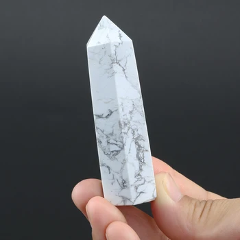 Natural White Howlite Turquoise Quartz Crystal Wand Healing Gem Stone Raw Rock Hexagon Obelisk Point Minerals Specimen Feng Shui
Natural White Howlite Turquoise Quartz Crystal Wand Healing Gem Stone Raw Rock Hexagon Obelisk Point Minerals Specimen Feng Shui
