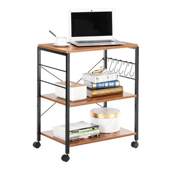 Modern Minimalist Kitchen 3-layer Microwave Oven Trolley Kitchenware Finishing Rack Rolling Bread Rack With Five Small Hooks
Modern Minimalist Kitchen 3-layer Microwave Oven Trolley Kitchenware Finishing Rack Rolling Bread Rack With Five Small Hooks