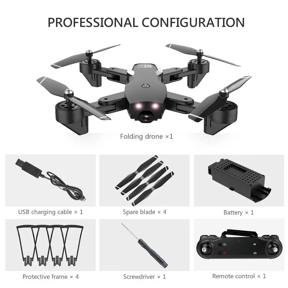 L107 Foldable RC Drone 4K Optical Flow WIFI Dual Camera Headless Mode RC Helicopter Aircraft Remote Control Toys
L107 Foldable RC Drone 4K Optical Flow WIFI Dual Camera Headless Mode RC Helicopter Aircraft Remote Control Toys