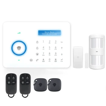 B11 315MHz Wireless Auto-dial GSM PSTN Alarm Security System LCD/RFID Touch Keypad PIR Motion Sensor Door Sensor Remote Control
B11 315MHz Wireless Auto-dial GSM PSTN Alarm Security System LCD/RFID Touch Keypad PIR Motion Sensor Door Sensor Remote Control