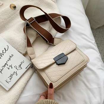 Retro Wide Strap Purse Simple Style Pu Leather Women Handbags Female Messenger Bags Ladies Shoulder Bags New Mini Fashion
Retro Wide Strap Purse Simple Style Pu Leather Women Handbags Female Messenger Bags Ladies Shoulder Bags New Mini Fashion