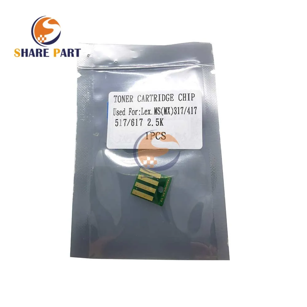 1X Toner Cartridge Chip Compatible toner chip for Lexmark MS317 417 517 617 MX317 417 517 617 2.5K 8.5K WW version
1X Toner Cartridge Chip Compatible toner chip for Lexmark MS317 417 517 617 MX317 417 517 617 2.5K 8.5K WW version