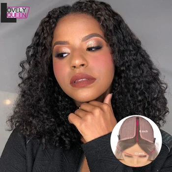 LOVELY QUEEN Jerry Curly T Part Wig Wigs Brazilian Remy Curly Wigs 150 Density Lace Part Human Hair Wigs for Black Women
LOVELY QUEEN Jerry Curly T Part Wig Wigs Brazilian Remy Curly Wigs 150 Density Lace Part Human Hair Wigs for Black Women