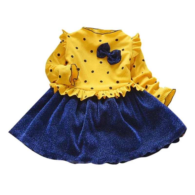 Autumn Long Sleeve Dress For Girls Clothing Baby Girl Clothing Dot Print Long Sleeve Patchwork Dresses Kids Casual Clothes 6M-4T 
Autumn Long Sleeve Dress For Girls Clothing Baby Girl Clothing Dot Print Long Sleeve Patchwork Dresses Kids Casual Clothes 6M-4T
