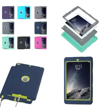 Kids Safe Shockproof Hybrid Armor Silicon PC Back Case for IPad AIR 2 Air2 A1566 A1567 9.7 inch Tablet Protective Cover
Kids Safe Shockproof Hybrid Armor Silicon PC Back Case for IPad AIR 2 Air2 A1566 A1567 9.7 inch Tablet Protective Cover
