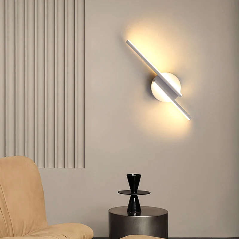 

Modern Minimalist LED Wall Lamp 8W Living Room Background Wall Staircase Aisle Dining Room Bedroom Bedside Creative Wall Lamp