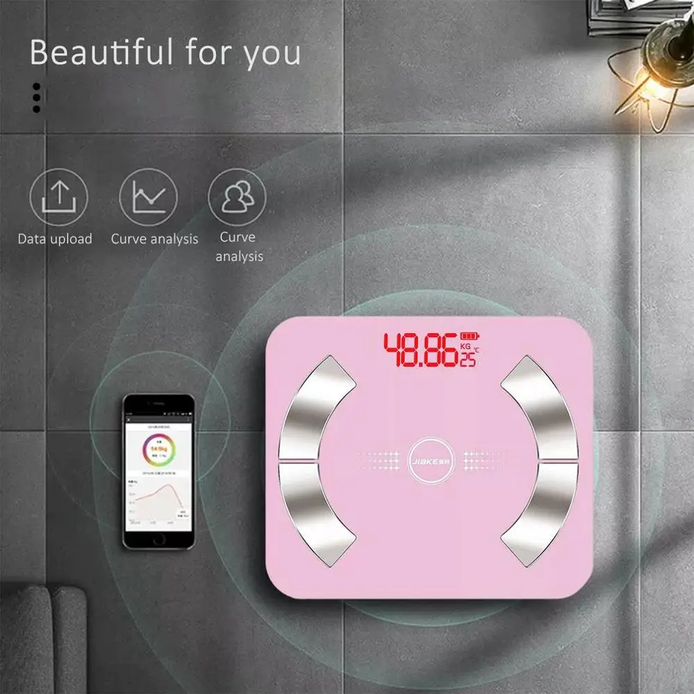 High Definition Night Vision Display Screen Intelligent Electronic Weight Scale Multi-Functional Scale Weight Body Fat Measureme
High Definition Night Vision Display Screen Intelligent Electronic Weight Scale Multi-Functional Scale Weight Body Fat Measureme