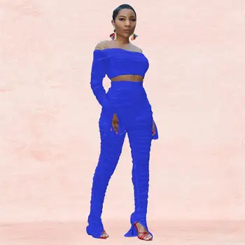 Sheer Mesh Sexy 2 Piece Set Ruched Women Tops Flare Sleeve Pullover Pencil Pants Perspective Club Two Piece Set
Sheer Mesh Sexy 2 Piece Set Ruched Women Tops Flare Sleeve Pullover Pencil Pants Perspective Club Two Piece Set