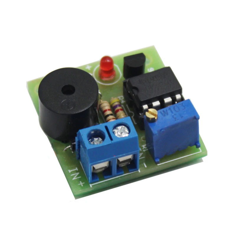 9V/12V On-Board Battery Low Voltage Alarm BuzzerUnder Voltage Protection Module
9V/12V On-Board Battery Low Voltage Alarm BuzzerUnder Voltage Protection Module