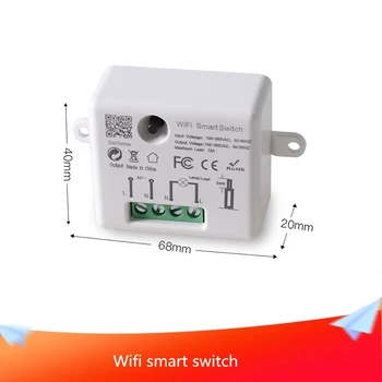 Wifi Smart Switch Wireless Remote Control Plug Circuit Breaker AC100-250V 10A Voice Control Work with Siri/Alexa/Google DIY
Wifi Smart Switch Wireless Remote Control Plug Circuit Breaker AC100-250V 10A Voice Control Work with Siri/Alexa/Google DIY