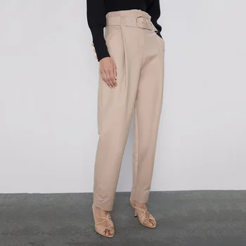 ZA Autumn New Loose Pants 2019 Women Europe and The United States Fashion Wild High Waist with Belt Casual Loose Pants Hot Sale
ZA Autumn New Loose Pants 2019 Women Europe and The United States Fashion Wild High Waist with Belt Casual Loose Pants Hot Sale