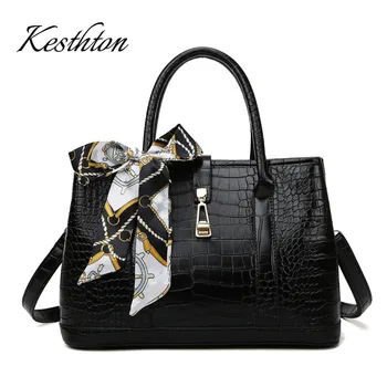 Ladies Messenger Bags Pu Leather Soft Woman Handbags Female Shoulder Bags Classic Crocodile Pattern Ladies Top-handle Large 
Ladies Messenger Bags Pu Leather Soft Woman Handbags Female Shoulder Bags Classic Crocodile Pattern Ladies Top-handle Large