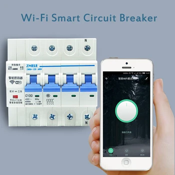 Tuya Wifi Remote Control Smart Circuit Breakers AC230V 1P 2P AC400V 3P 4P Overload Short Circuit Protection Timer On/off 25-100A
Tuya Wifi Remote Control Smart Circuit Breakers AC230V 1P 2P AC400V 3P 4P Overload Short Circuit Protection Timer On/off 25-100A