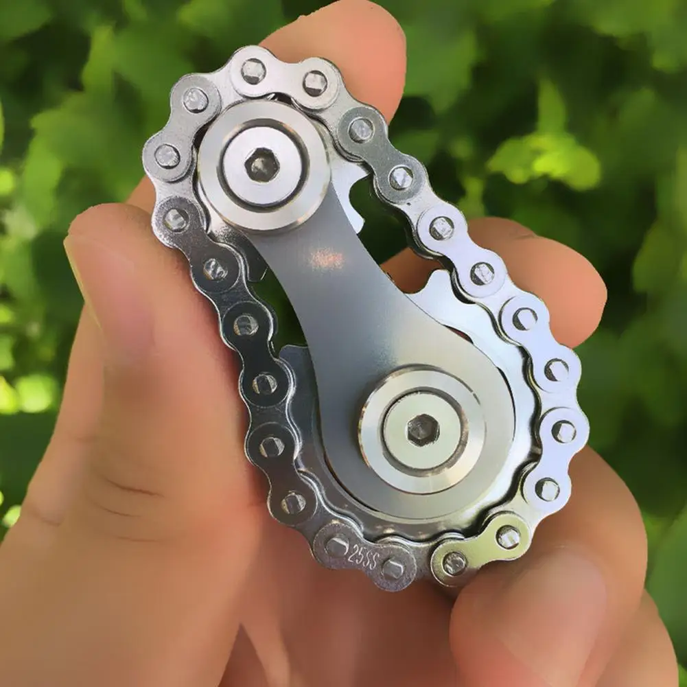 Sprocket Flywheel Fingertip Gyro Chains EDC Metal Toy Gear Chain Gyro Drop Ship Sproket Roadbike Spinner
Sprocket Flywheel Fingertip Gyro Chains EDC Metal Toy Gear Chain Gyro Drop Ship Sproket Roadbike Spinner