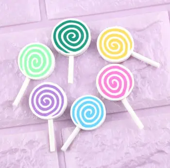 Kawaii Soft Clay Rainbow Lollipop Cabochons Handmade Resin Material DIY Hair Bow Decorative
Kawaii Soft Clay Rainbow Lollipop Cabochons Handmade Resin Material DIY Hair Bow Decorative