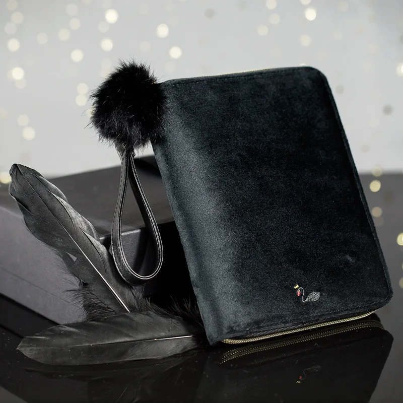 2021 Cool Black Swan Theme Soft Cover Zipper Bag Style Journal Set DIY Undated Monthly Daily Planner 128 Sheets
2021 Cool Black Swan Theme Soft Cover Zipper Bag Style Journal Set DIY Undated Monthly Daily Planner 128 Sheets