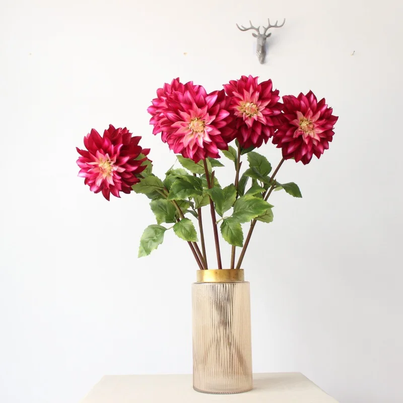 78cm Artificial Single branch dahlia Chrysanthemum artificial Flower Family Wedding decoration Simulation silk Flowers
78cm Artificial Single branch dahlia Chrysanthemum artificial Flower Family Wedding decoration Simulation silk Flowers