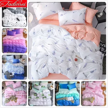 AB Double Side Duvet Cover 3/4 pcs Bedding Set Adult Kids Soft Bed Linen Single Twin Queen King Size Bedspread 200x230
AB Double Side Duvet Cover 3/4 pcs Bedding Set Adult Kids Soft Bed Linen Single Twin Queen King Size Bedspread 200x230