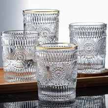 Glass Water Cup Embossed Design Golden Line Coffee Beer Juice Milk Breakfast Cup Heat-resistant Creative Gift New Product
Glass Water Cup Embossed Design Golden Line Coffee Beer Juice Milk Breakfast Cup Heat-resistant Creative Gift New Product