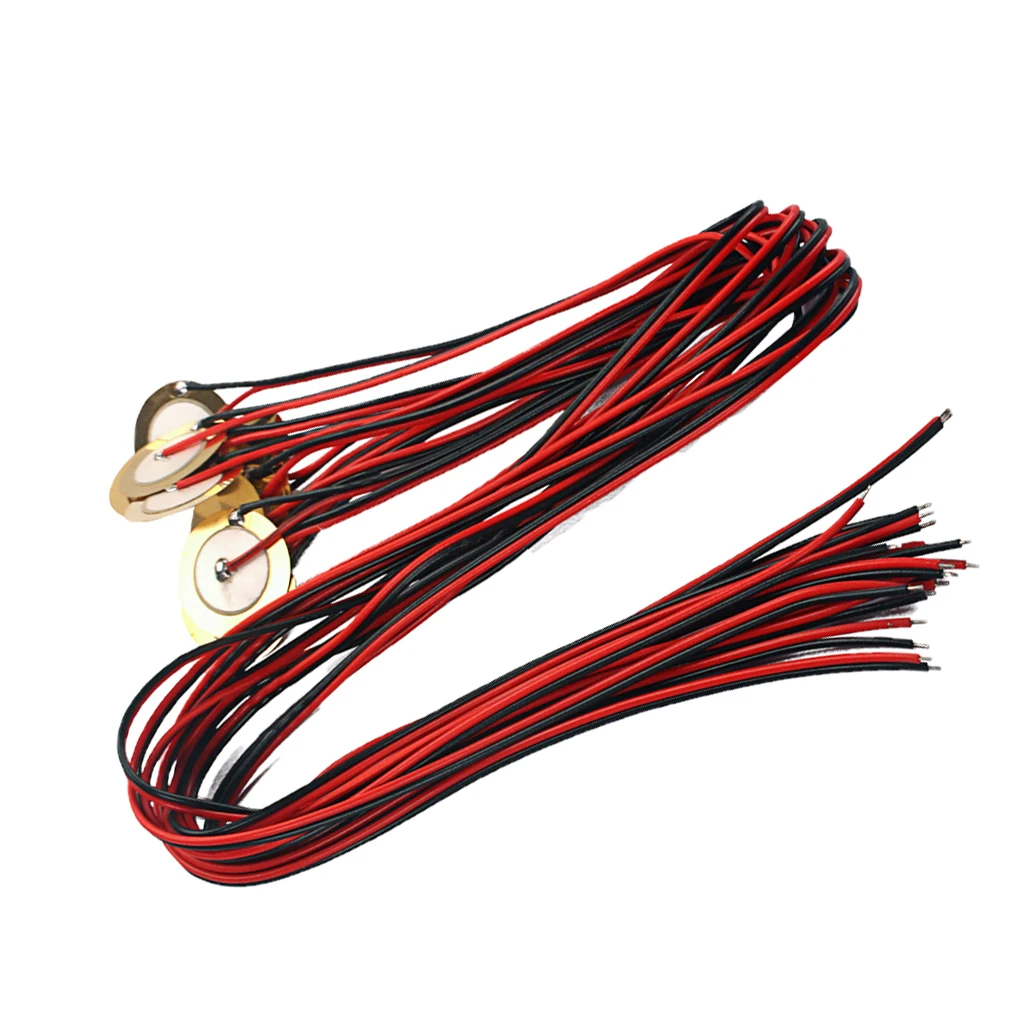 12PCS 27mm Piezo Elements Buzzer Sounder Sensor Trigger Drum Disc 12PCS 27mm Piezo Elements Buzzer Sounder Sensor Trigger Drum Disc
