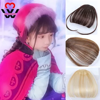 MANWEI Fake Long Blunt Bangs hair Clip-In Extension Fake Fringe Natural False hairpiece For child Clip In Bangs
MANWEI Fake Long Blunt Bangs hair Clip-In Extension Fake Fringe Natural False hairpiece For child Clip In Bangs