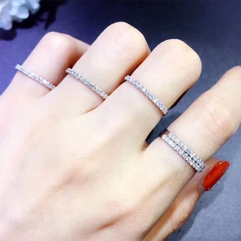 Hot Sale Genuine 18K white gold pave Diamond Ring Fine Jewelry Simple Round Thin Rings for Women Element Ring gift
Hot Sale Genuine 18K white gold pave Diamond Ring Fine Jewelry Simple Round Thin Rings for Women Element Ring gift