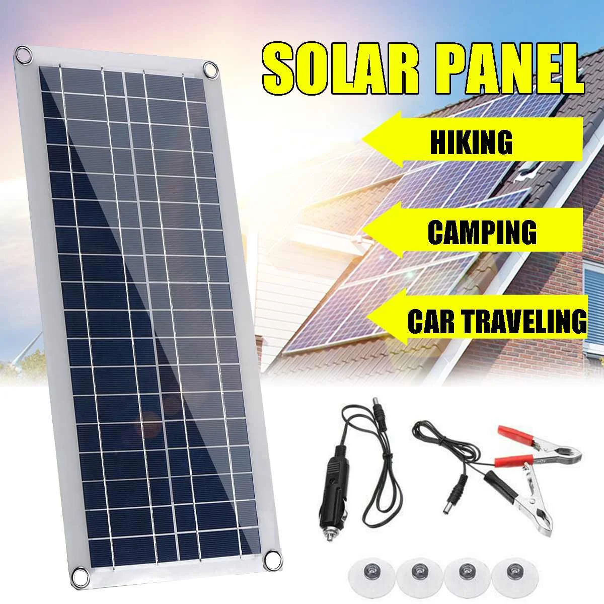 30W Solar Panel 12V 5V USB Outdoor Camping Emergency Charger Solar Cells Regulator Controller for Car Yacht RV Lights Charge
30W Solar Panel 12V 5V USB Outdoor Camping Emergency Charger Solar Cells Regulator Controller for Car Yacht RV Lights Charge