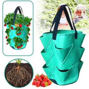 DIY Grow Container Bag Planter PE Fabrics Planting Vegetable Gardening Thicken Pot Planting Grow Bag Garden Tool 
DIY Grow Container Bag Planter PE Fabrics Planting Vegetable Gardening Thicken Pot Planting Grow Bag Garden Tool
