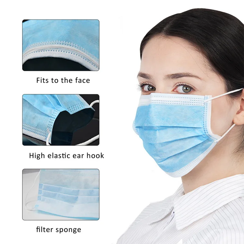 Disposable Earloop Face Masks Protection Anti Prevent droplets from spreading masks
Disposable Earloop Face Masks Protection Anti Prevent droplets from spreading masks