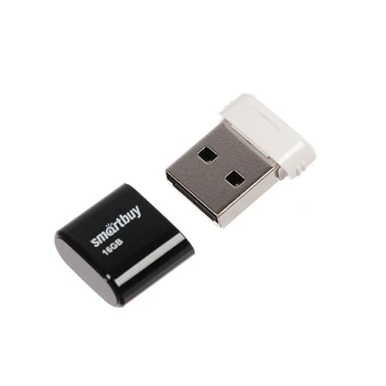 

Flash drive Smartbuy Lara, 16 GB, USB2.0, read up to 25 Mb / s, write up to 15 Mb / s, black 4260316