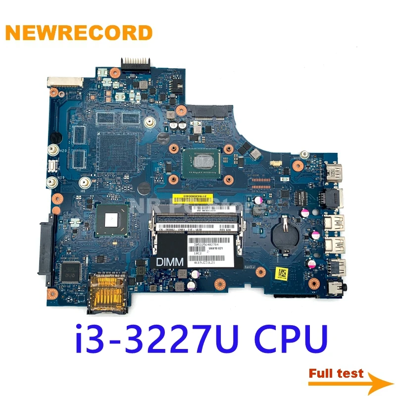 NEWRECORD CN-06006J 06006J 6006J VAW11 LA-9102P материнская плата для ноутбука Dell Inspiron 3721 5721 SR0XF i3-3227U
