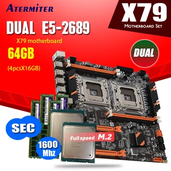 atermiter X79 Dual CPU motherboard set with 2 × Xeon E5 2689 4 × 16GB = 64GB 1600MHz PC3 12800 DDR3 ECC REG memory
atermiter X79 Dual CPU motherboard set with 2 × Xeon E5 2689 4 × 16GB = 64GB 1600MHz PC3 12800 DDR3 ECC REG memory