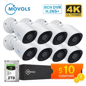 MOVOLS 8CH 4K Ultra HD CCTV Camera System H.265 CCTV Kit 8MP DVR Outdoor Home Waterproof Video Security Surveillance System 
MOVOLS 8CH 4K Ultra HD CCTV Camera System H.265 CCTV Kit 8MP DVR Outdoor Home Waterproof Video Security Surveillance System