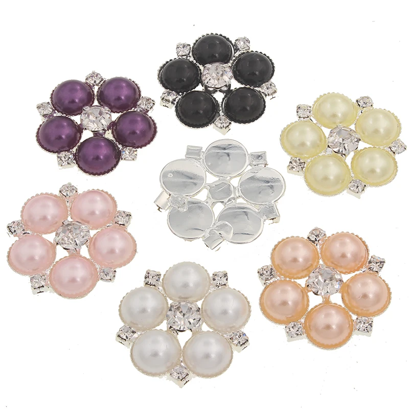 23mm Fashion Simple Diamond Button Decoration For Wedding Sewing Clothes Pearl DIY Hair Accessories 5 Pieces
23mm Fashion Simple Diamond Button Decoration For Wedding Sewing Clothes Pearl DIY Hair Accessories 5 Pieces