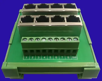 RJ45 Network Port Terminal Module 8-port Interconnection RS485 CAN MODBUS Serial Hub
RJ45 Network Port Terminal Module 8-port Interconnection RS485 CAN MODBUS Serial Hub