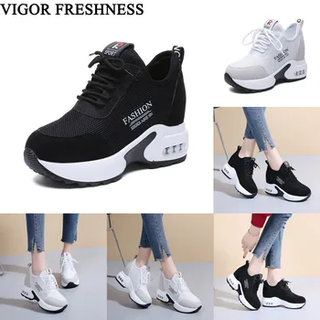 VIGOR FRESHNESS Shoes Summer Women Sneakers 8.5CM Heels Woman Increase Internal Shoes Spring Sneakers Autumn Shoes WY532 
VIGOR FRESHNESS Shoes Summer Women Sneakers 8.5CM Heels Woman Increase Internal Shoes Spring Sneakers Autumn Shoes WY532