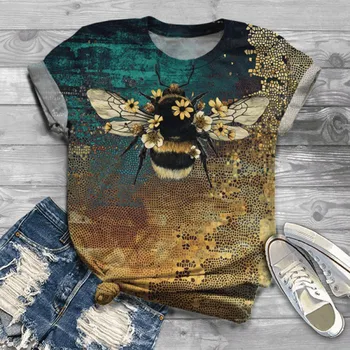 Fashion Tshirt Women Plus Size Short Sleeve 3D Animal Printed O-neck Tops Tee T-shirt Top Women Harajuku T Shirt Camisas Poleras
Fashion Tshirt Women Plus Size Short Sleeve 3D Animal Printed O-neck Tops Tee T-shirt Top Women Harajuku T Shirt Camisas Poleras