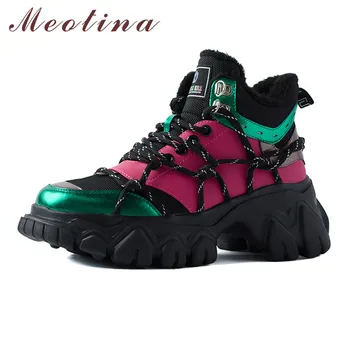 Meotina Winter Warm Wool Snow Boots Women Natural Genuine Leather Flat Platform Ankle Boots Mixed Colors Round Toe Shoes Lady 40
Meotina Winter Warm Wool Snow Boots Women Natural Genuine Leather Flat Platform Ankle Boots Mixed Colors Round Toe Shoes Lady 40